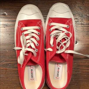 Converse jack purcell project red sneaker size 8